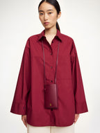 Chic Aya Leather Phone Pouch for Hands-Free City & Shore Adventures