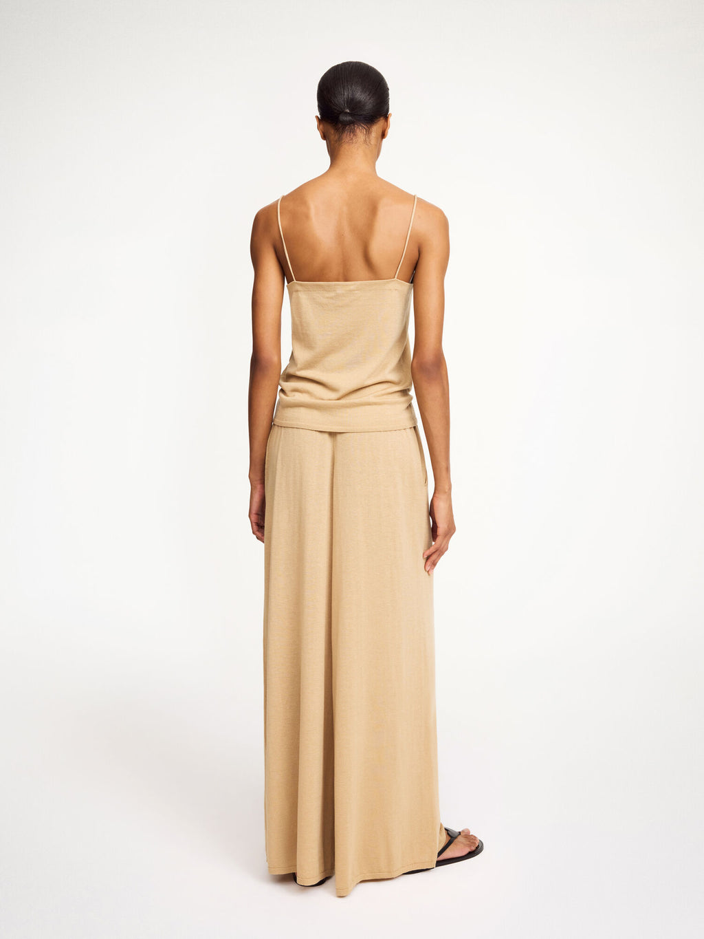 By Malene Birger Piscata Luxurious Silk Wool Blend Wide-Leg Trousers