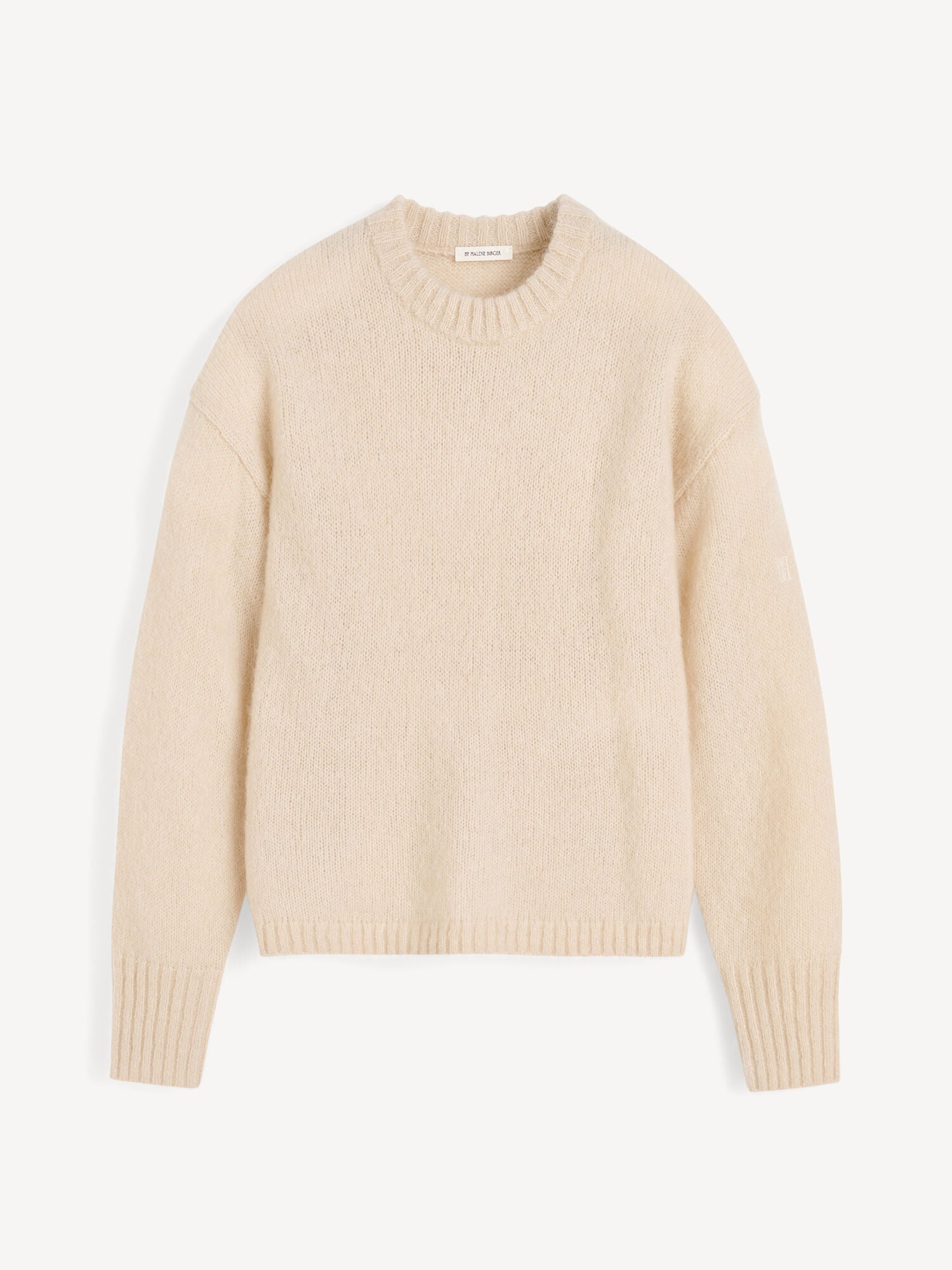 Brie Sweater: Luxurious Wool Mohair Blend, Loose Fit, Ribbed Hems, Cozy Knit