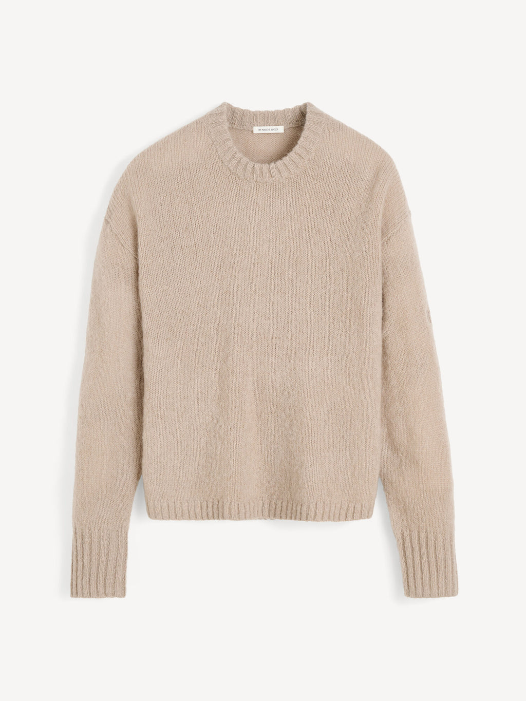 Brie Sweater: Luxurious Wool Mohair Blend, Loose Fit, Ribbed Hems, Cozy Knit