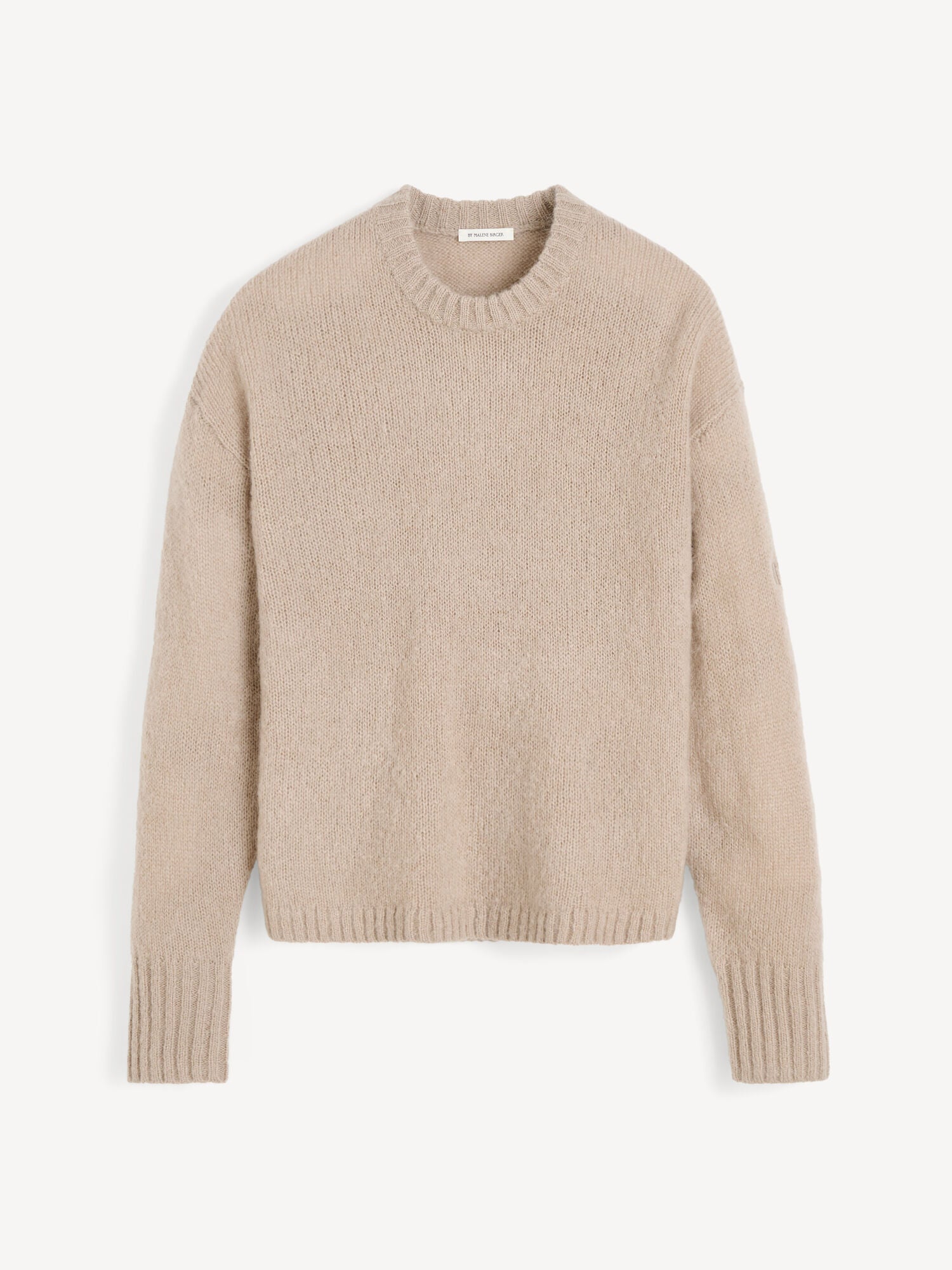 Brie Sweater: Luxurious Wool Mohair Blend, Loose Fit, Ribbed Hems, Cozy Knit