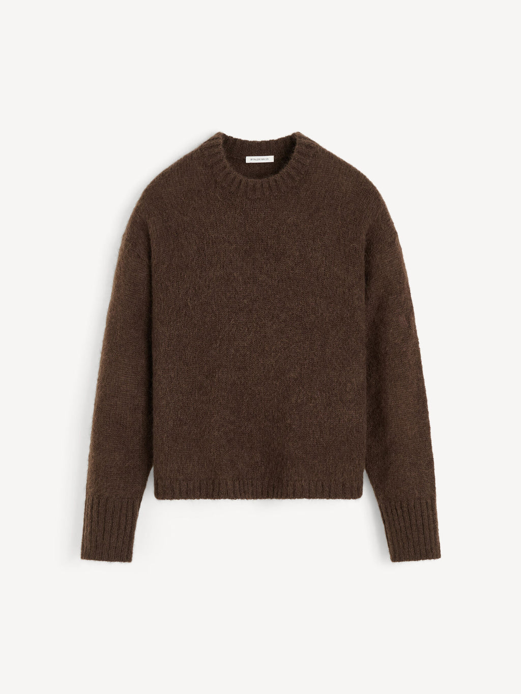 Brie Sweater: Luxurious Wool Mohair Blend, Loose Fit, Ribbed Hems, Cozy Knit