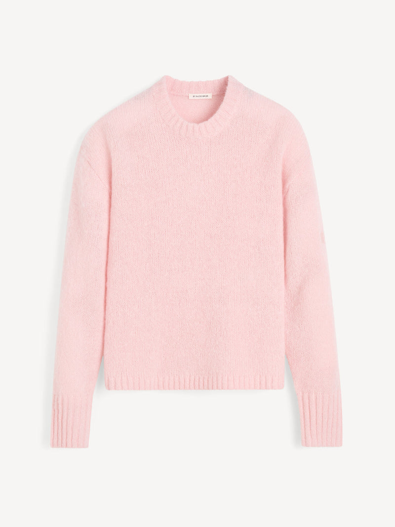 Luxurious Wool Mohair Blend Brie Sweater with Ribbed Hems and Loose Fit
