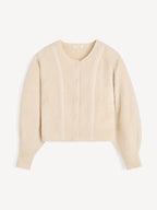 By Malene Birger Pernille Soft Mohair Blend Striped Button-Front Knit Cardigan