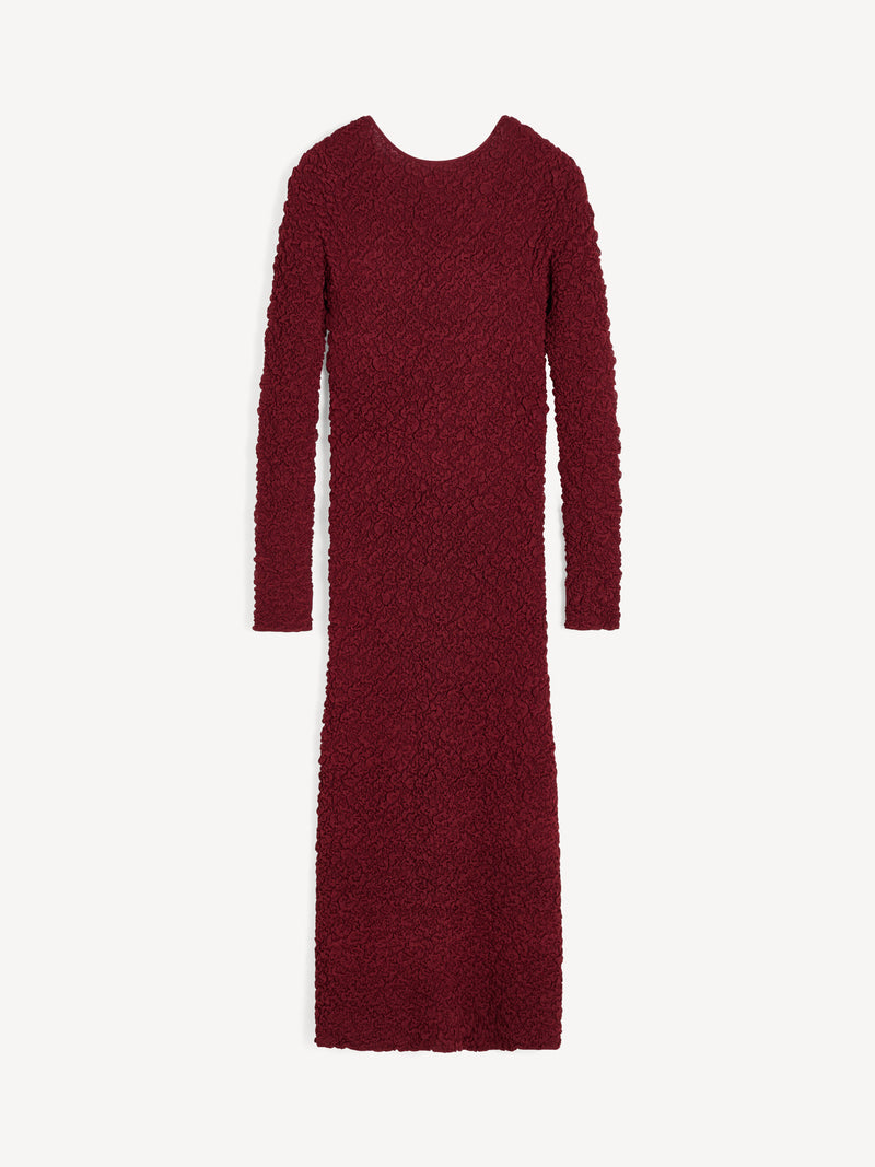 Luxurious Venus Maxi Dress: Elegant Fitted Design, Low Back, Elongated Sleeves