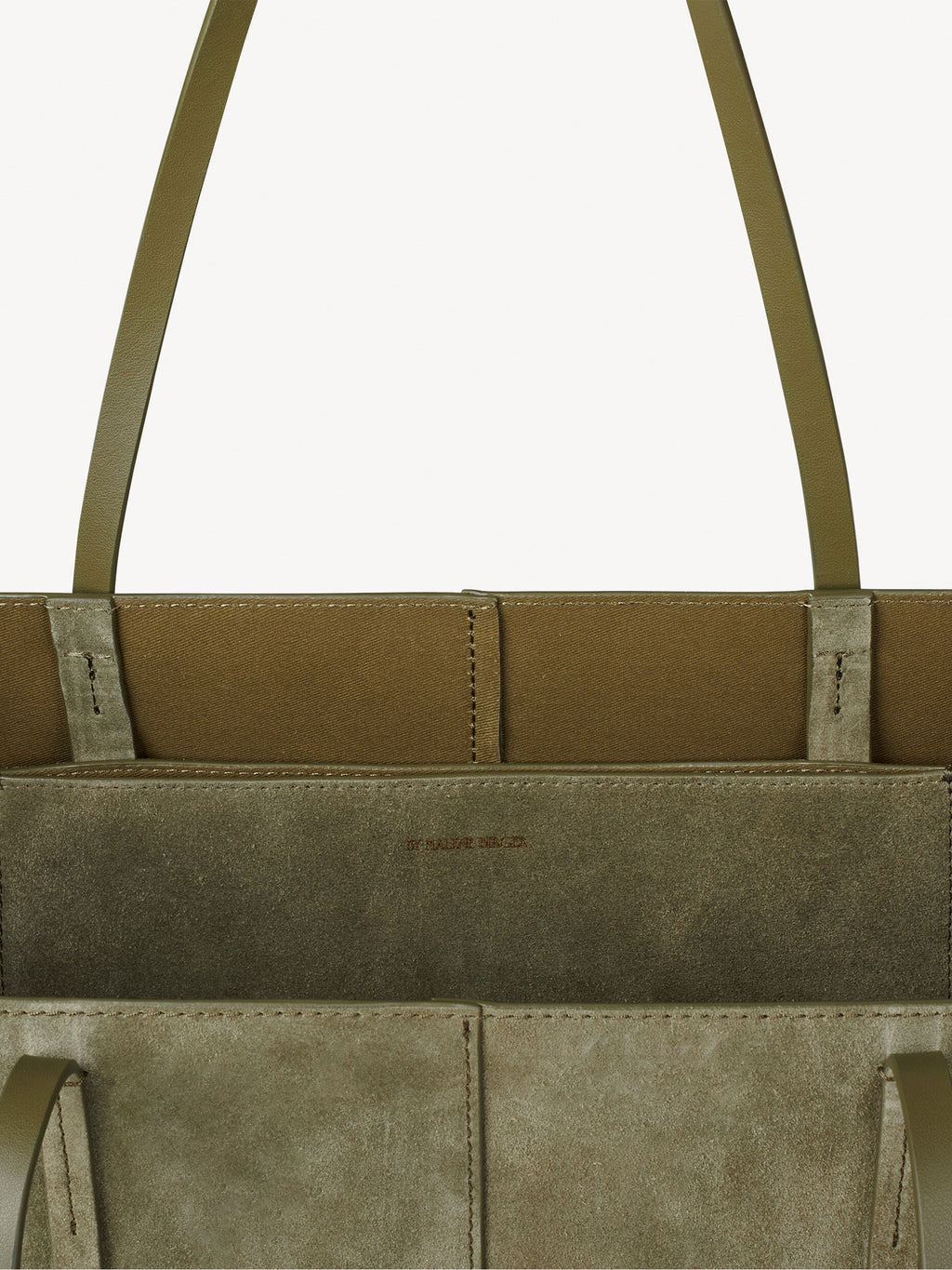 Abilla Luxe Suede Everyday Tote Bag with Slender Handles & Inner Pocket