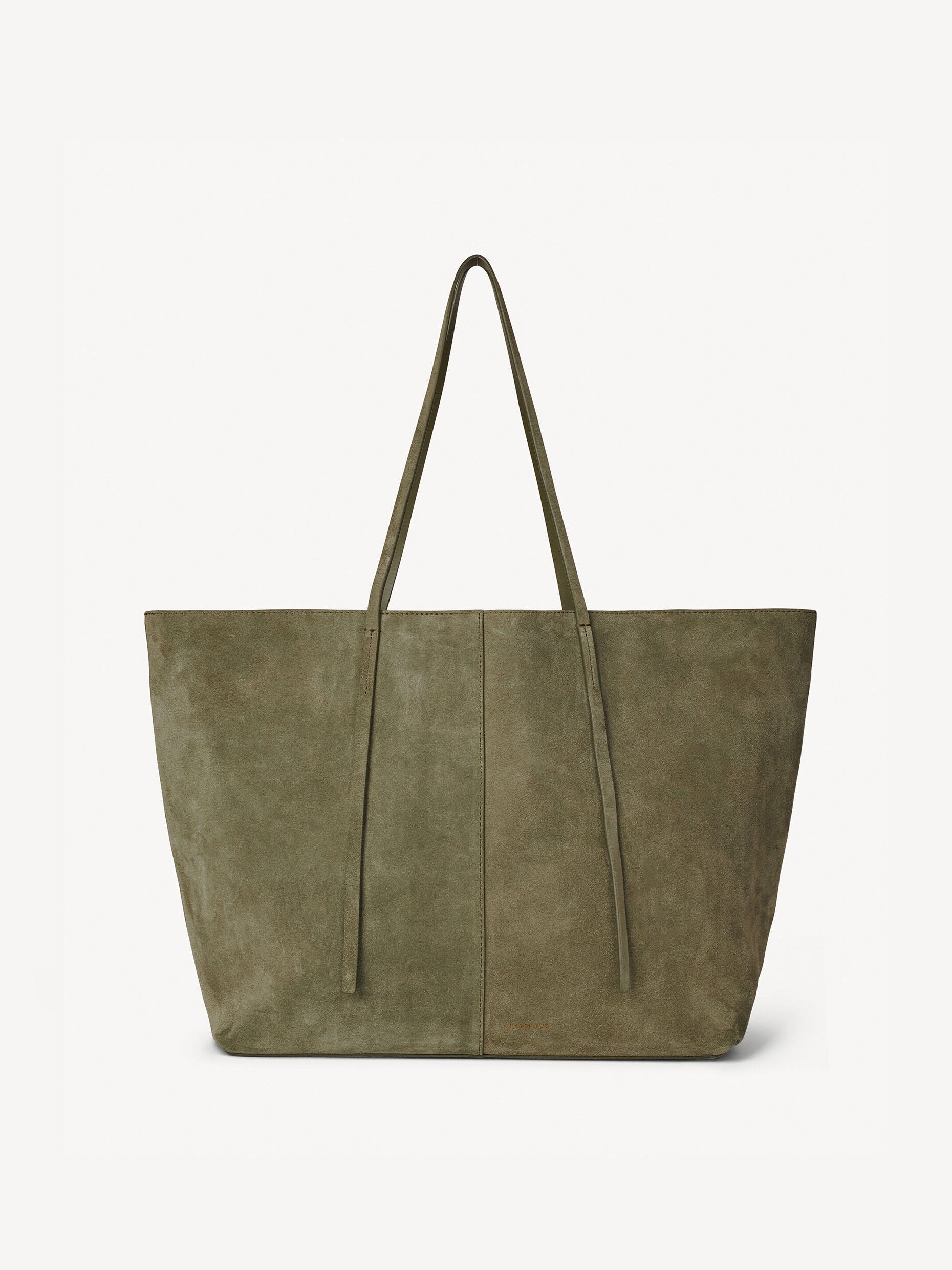 Abilla Luxe Suede Everyday Tote Bag with Slender Handles & Inner Pocket