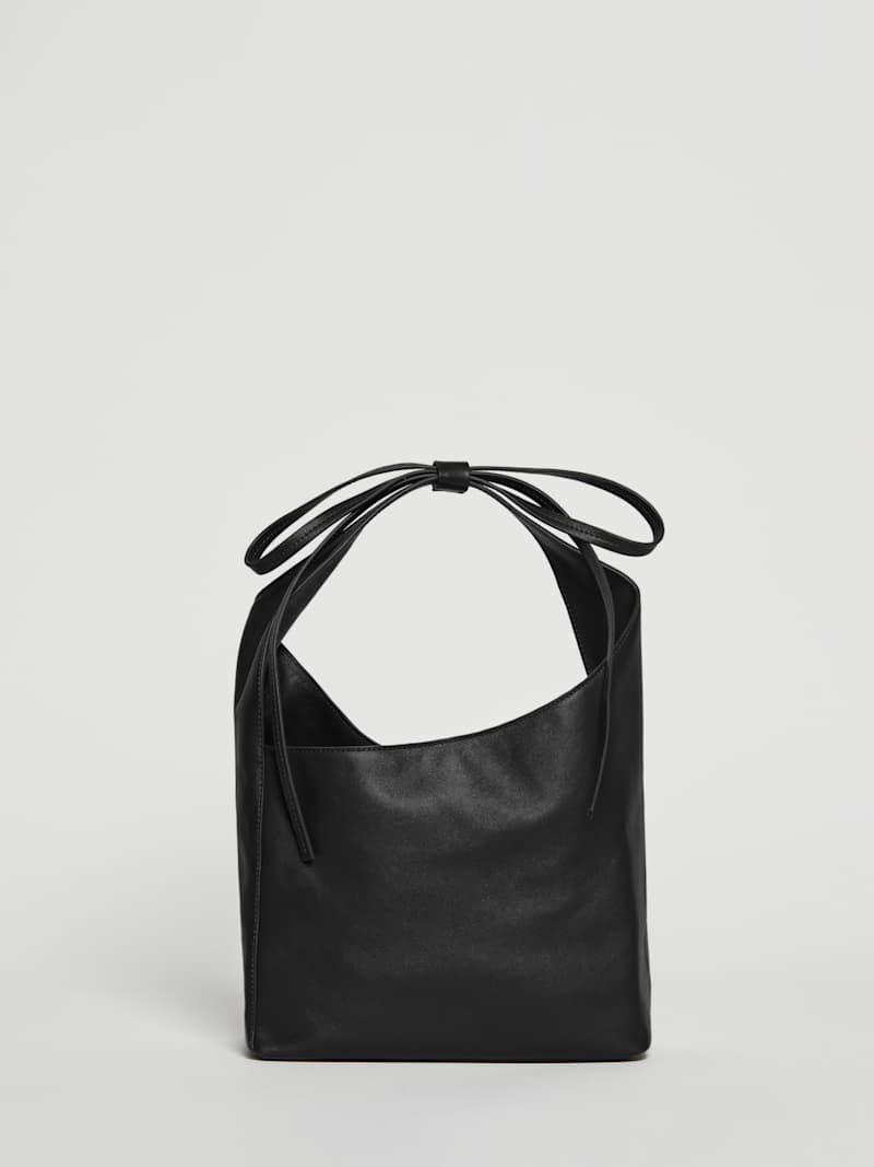 Stylish Small Vittoria Slouchy Leather Tote Bag with Magnetic Closure
