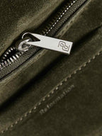 Chic Medium Vittoria Suede Tote Bag with Magnetic Closure & Laptop Space