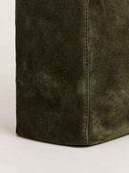 Chic Medium Vittoria Suede Tote Bag with Magnetic Closure & Laptop Space