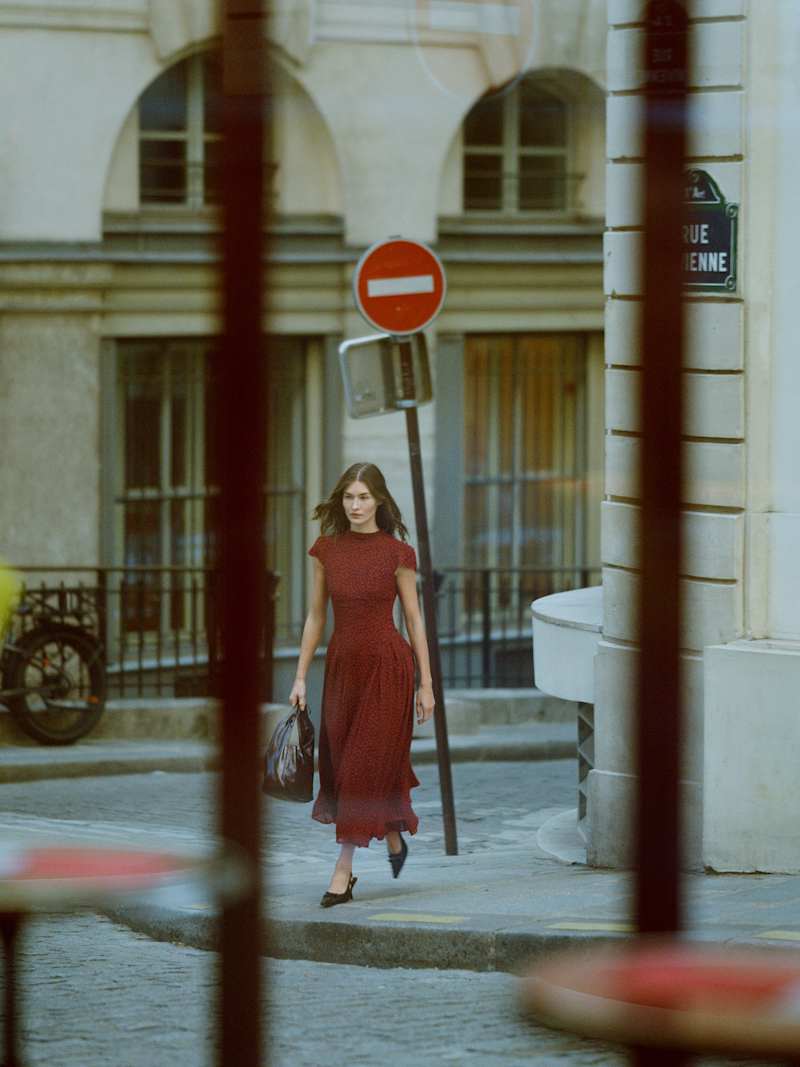 Elegant Maven Cap Sleeve Maxi Dress: Mock Neck, Drop Waist, Pleated Skirt