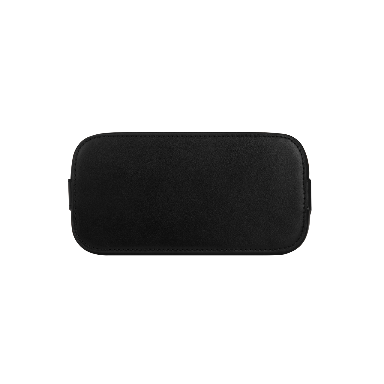 Chic Mini Black Leather Hobo Shoulder Bag with Gold Hardware, Versatile Style