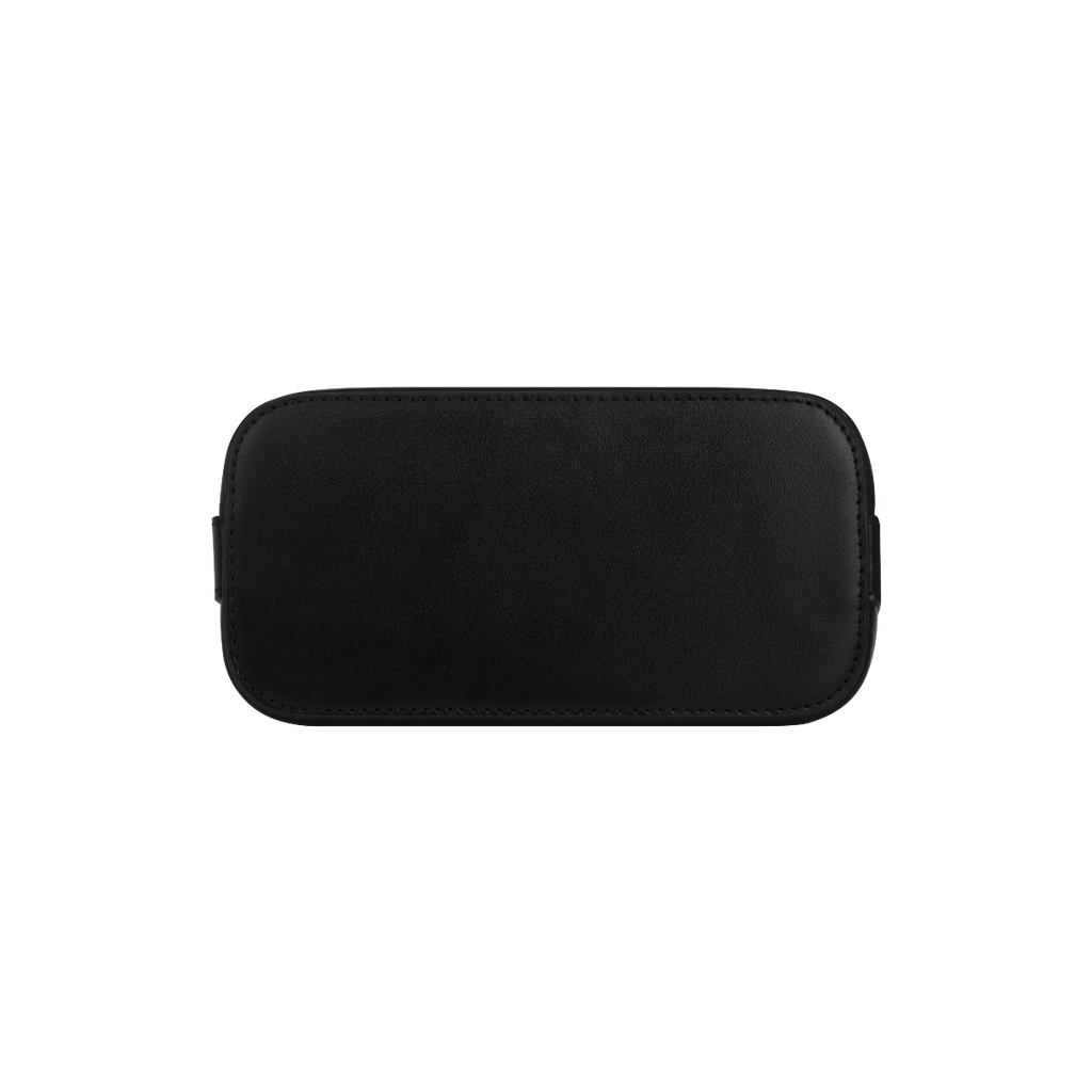 Chic Mini Silver Black Hobo Bag - Versatile Calf Leather Shoulder Purse