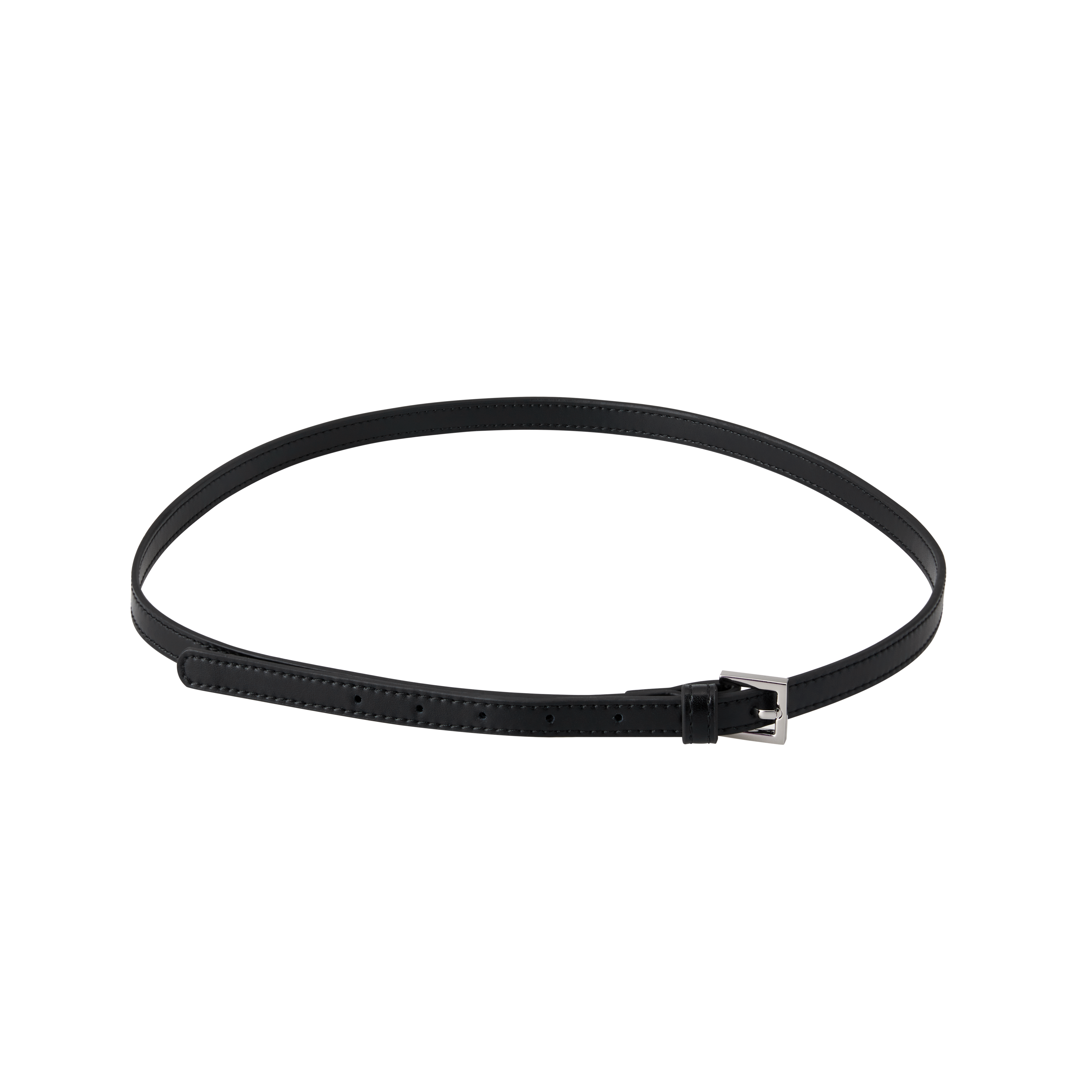 Chic Black Waxy Leather Belted Tote Bag, Versatile Shoulder Carry