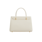 Chic Ivory Togo Leather Book Tote Bag 25: Versatile Crossbody Handbag