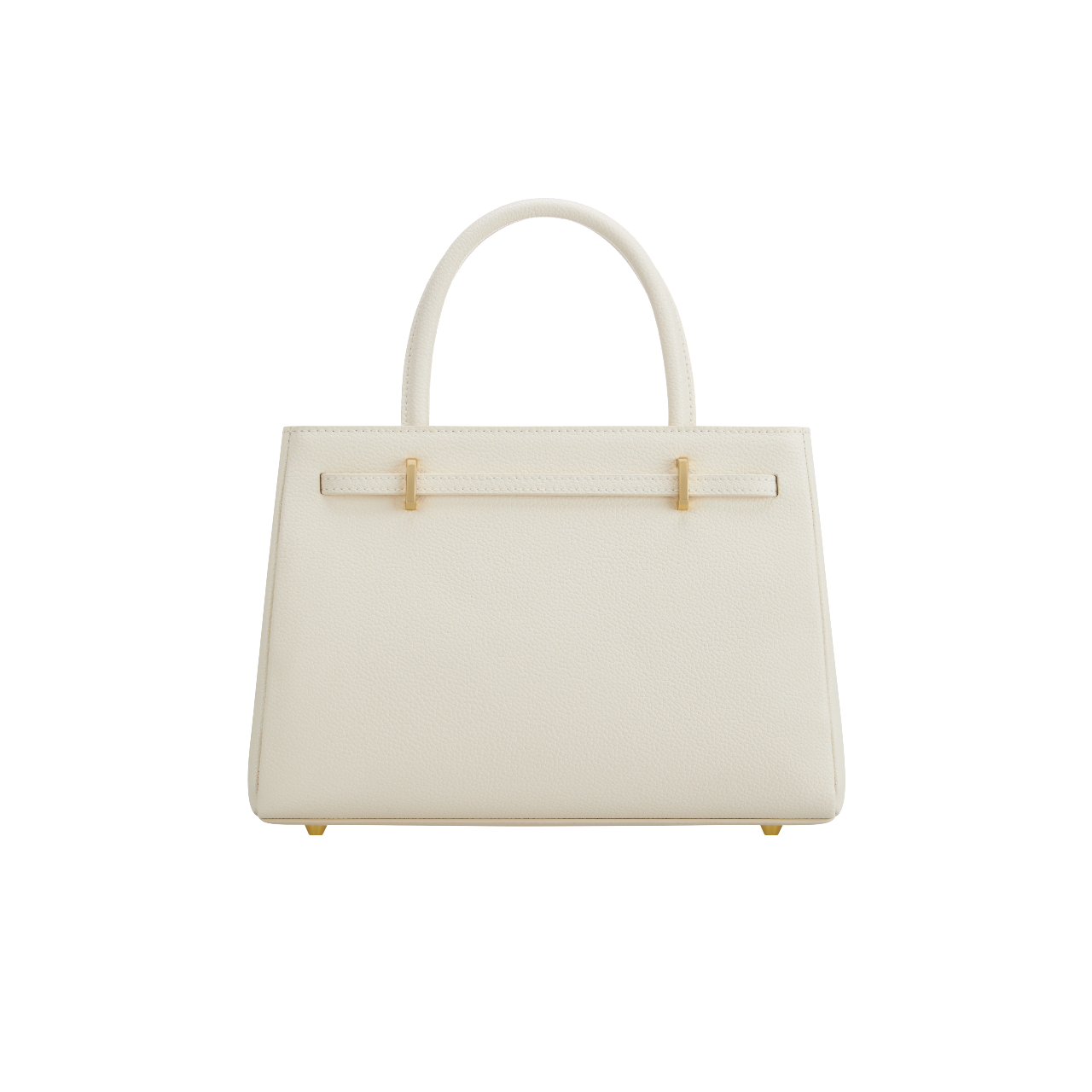 Chic Ivory Togo Leather Book Tote Bag 25: Versatile Crossbody Handbag