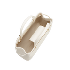 Chic Ivory Togo Leather Book Tote Bag 25: Versatile Crossbody Handbag