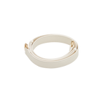 Chic Ivory Togo Leather Book Tote Bag 25: Versatile Crossbody Handbag