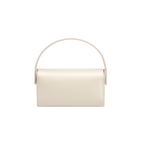 Chic Ivory Nappa Leather La Pochette Mini Handbag Versatile Crossbody Bag