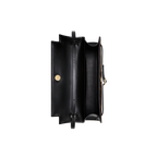 Chic Leopard Print Calf Hair Shoulder Bag with Metallic Buckle for Women