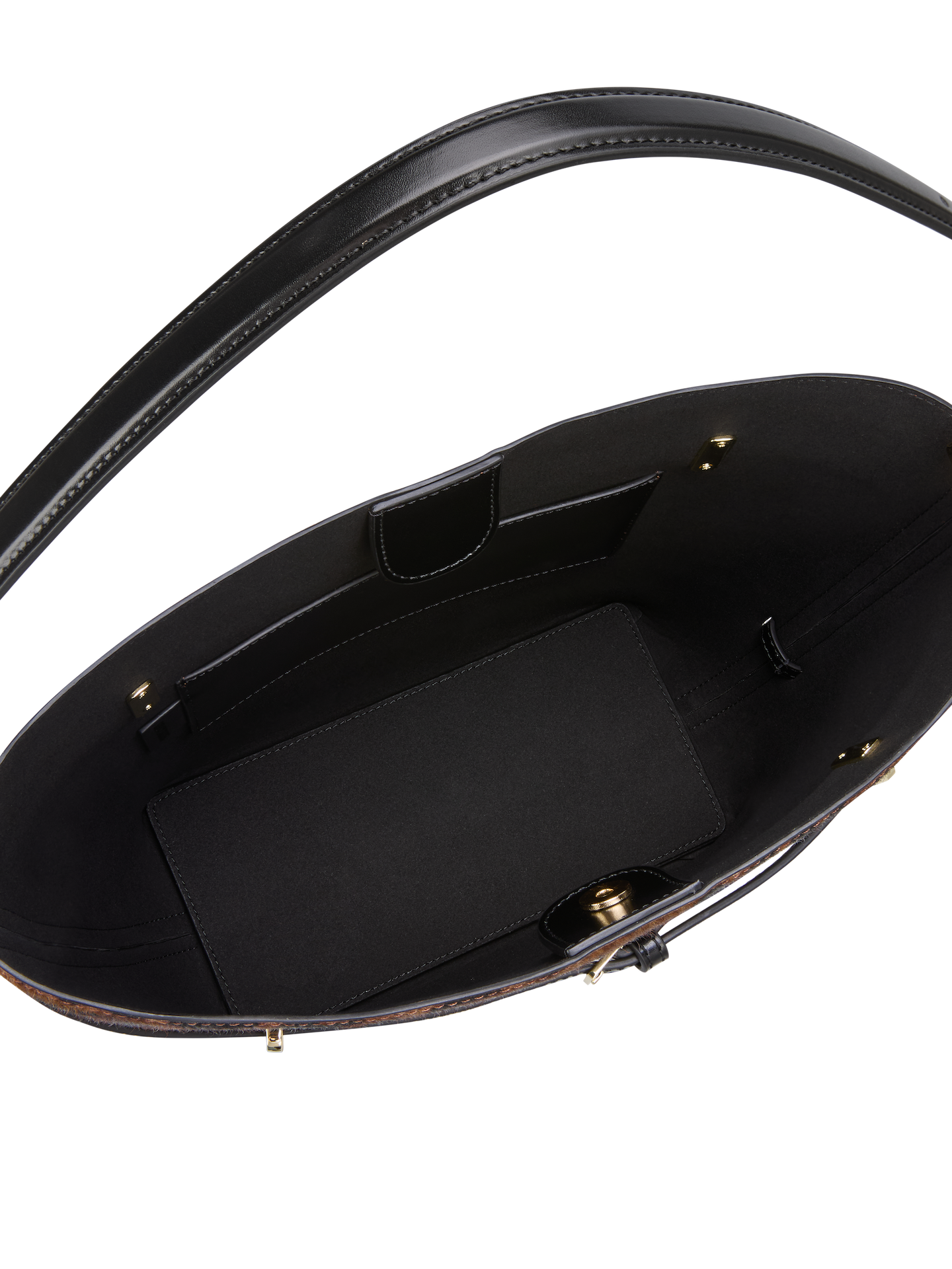 Chic Leopard Print Calf Hair Belted Tote Bag with Adjustable Shoulder Strap