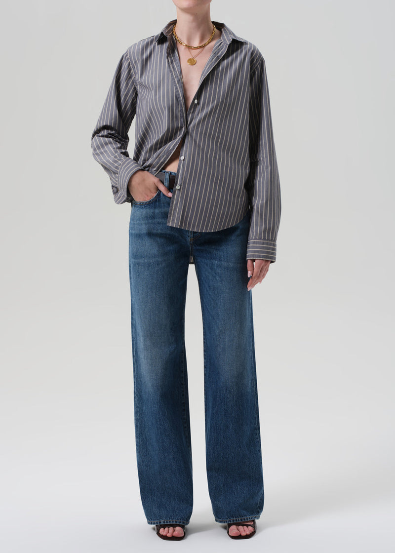 Petite Annina High-Rise Wide-Leg Jeans Sunland Wash Regenerative Cotton Denim