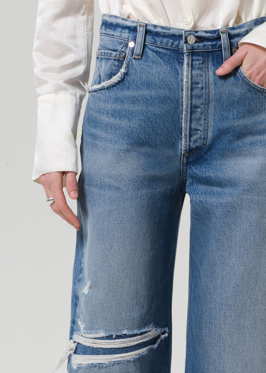 Ayla Baggy Calvary Women's Jeans: Relaxed Sustainable Vintage-Inspired Fit