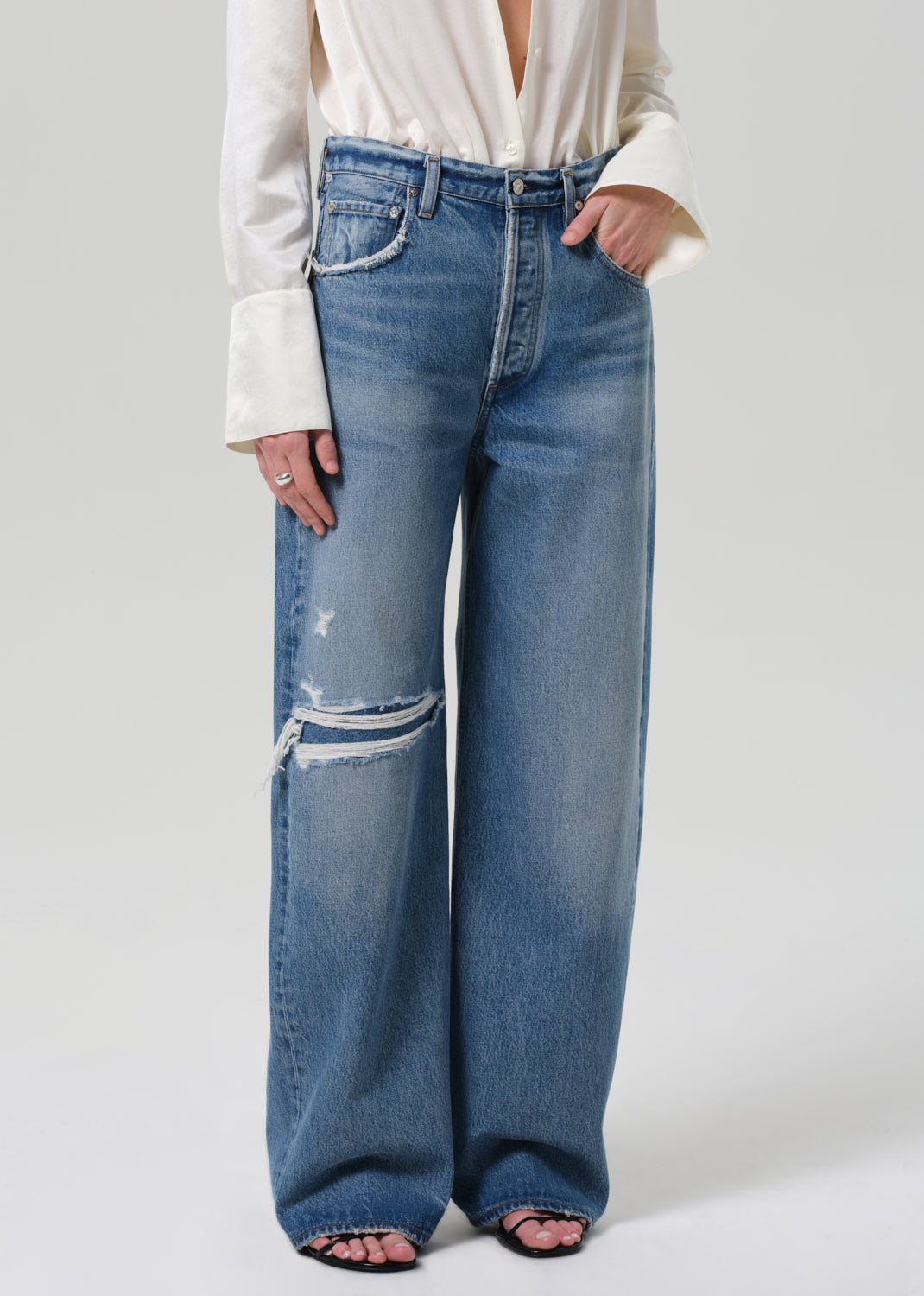 Ayla Baggy Calvary Women's Jeans: Relaxed Sustainable Vintage-Inspired Fit