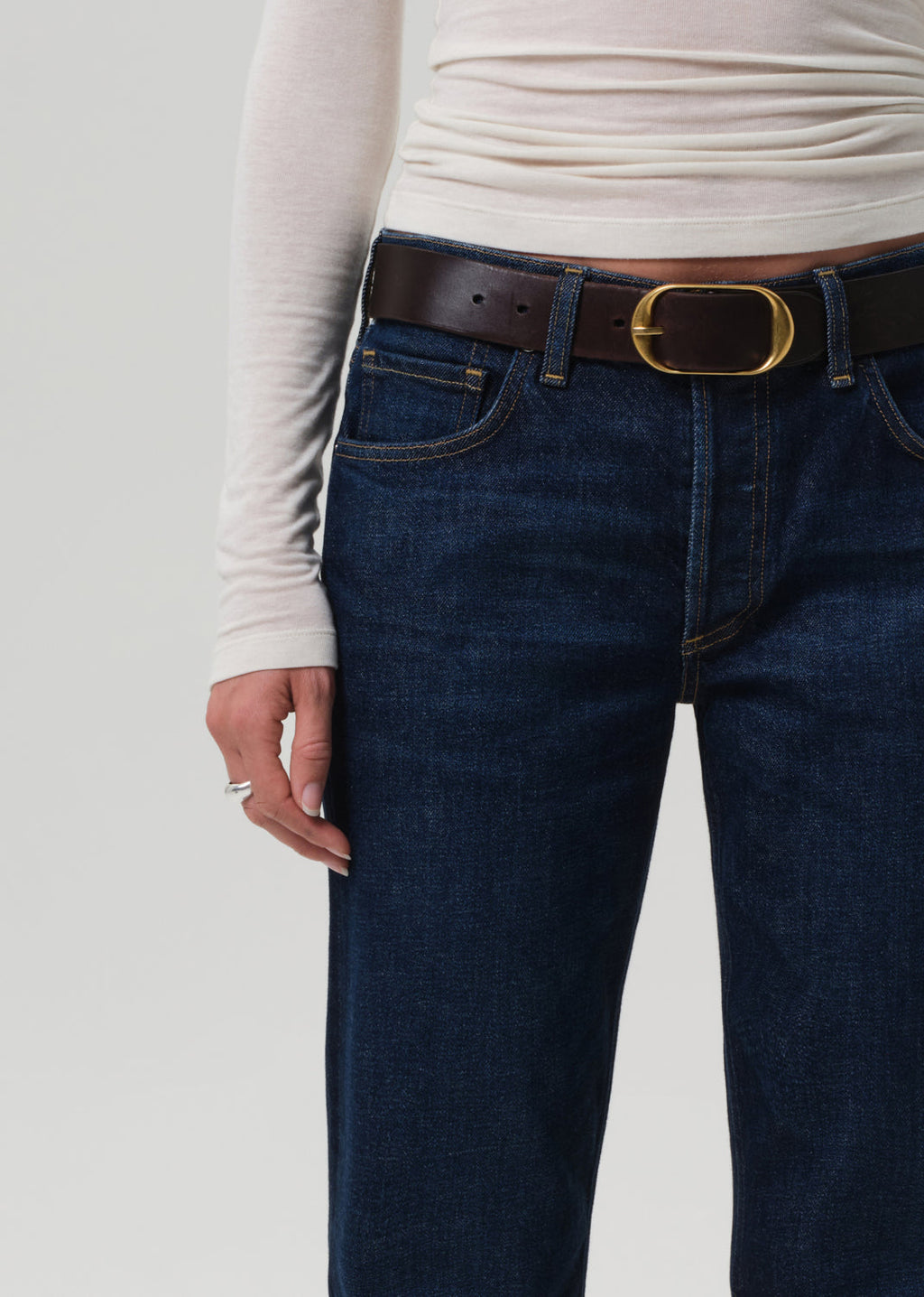 Anissa Low Rise Straight Leg Jeans: Madison Wash, Regenerative Cotton Comfort