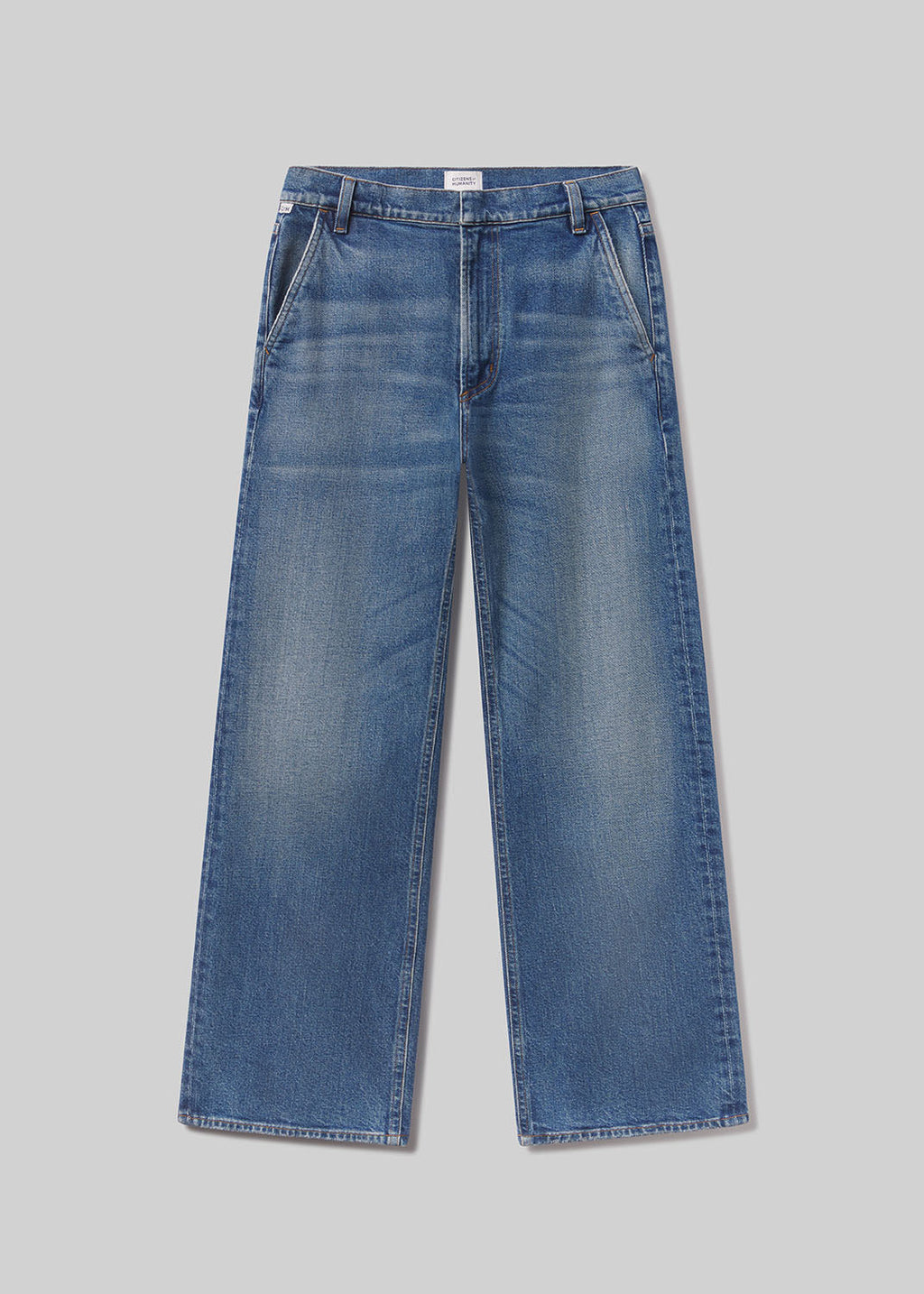 Annina High-Rise Pocket Trouser 30-inch Inseam in Cici Regenerative Denim