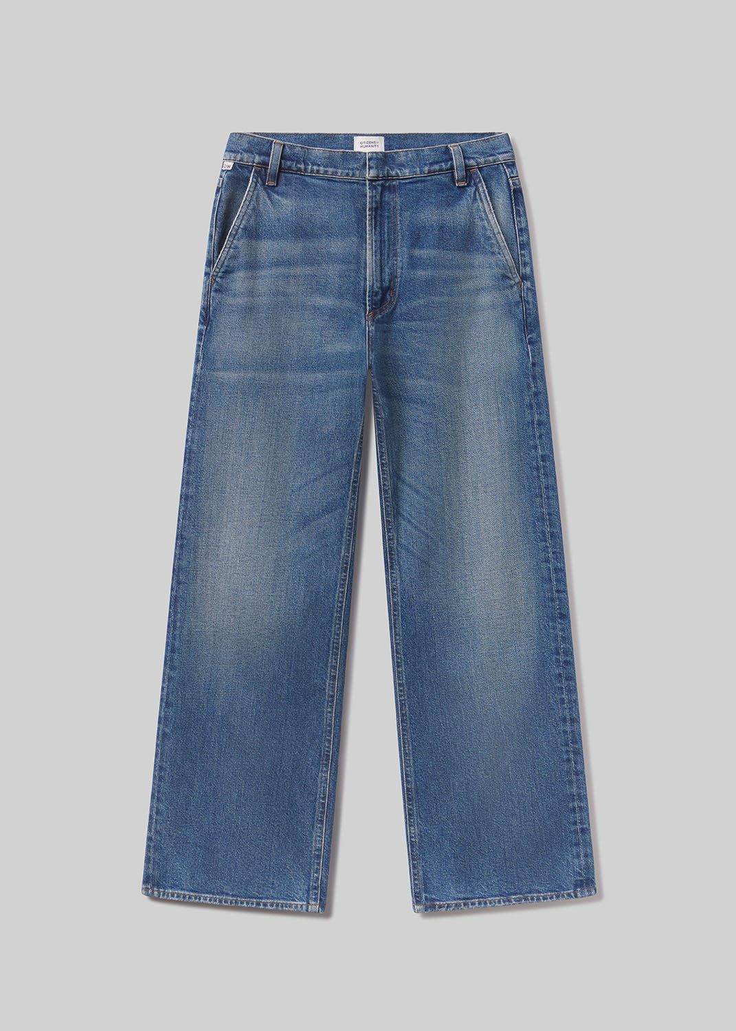 Annina High-Rise Pocket Trouser 30-inch Inseam in Cici Regenerative Denim