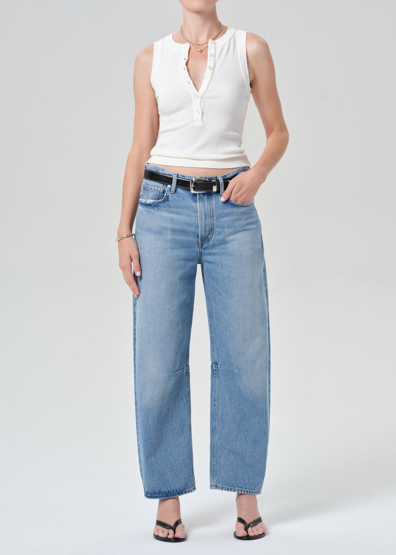 Women's Miro Long Relaxed Fit Cupid Wash Regenerative Cotton Denim Jeans