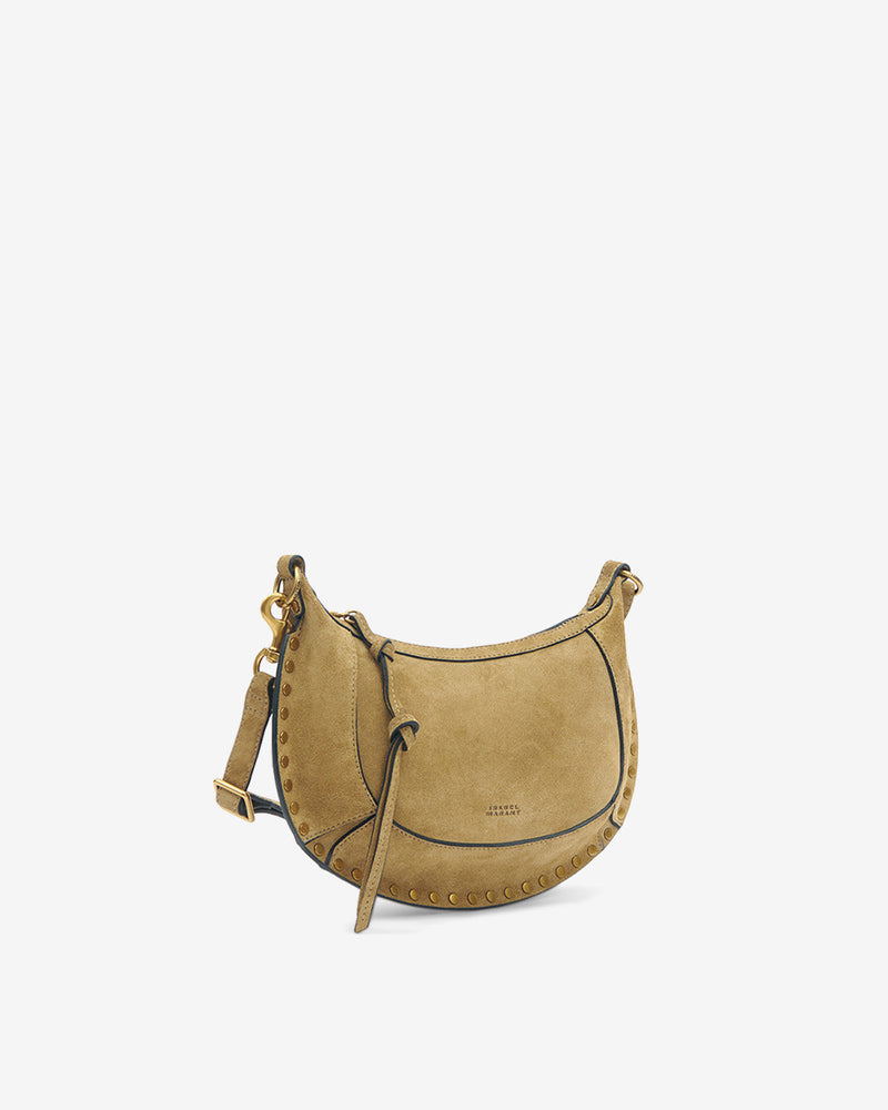 Isabel Marant OSKAN Moon Suede Calfskin Leather Crossbody Shoulder Handbag