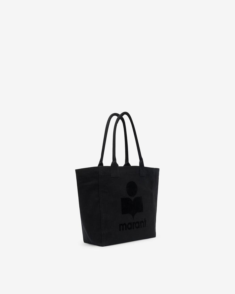 Isabel Marant Small Yenky Canvas Tote Bag – Embroidered Logo, Dual Handles
