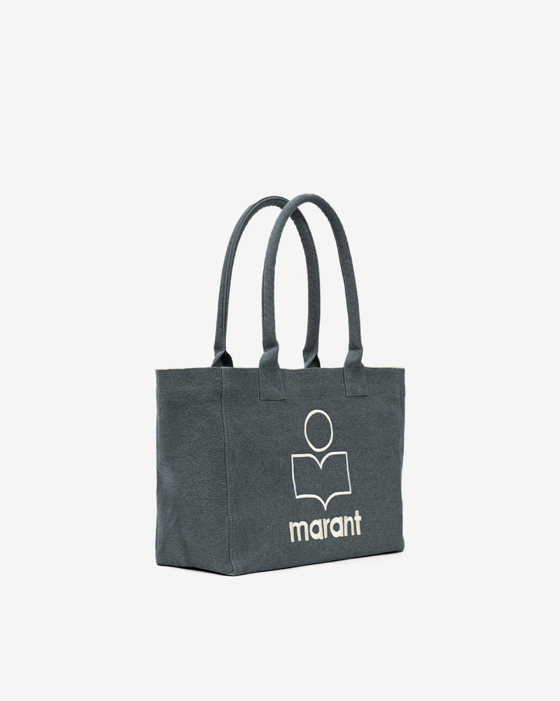 Isabel Marant Yenky Zipped Cotton Canvas Tote Bag with Embroidered Logo