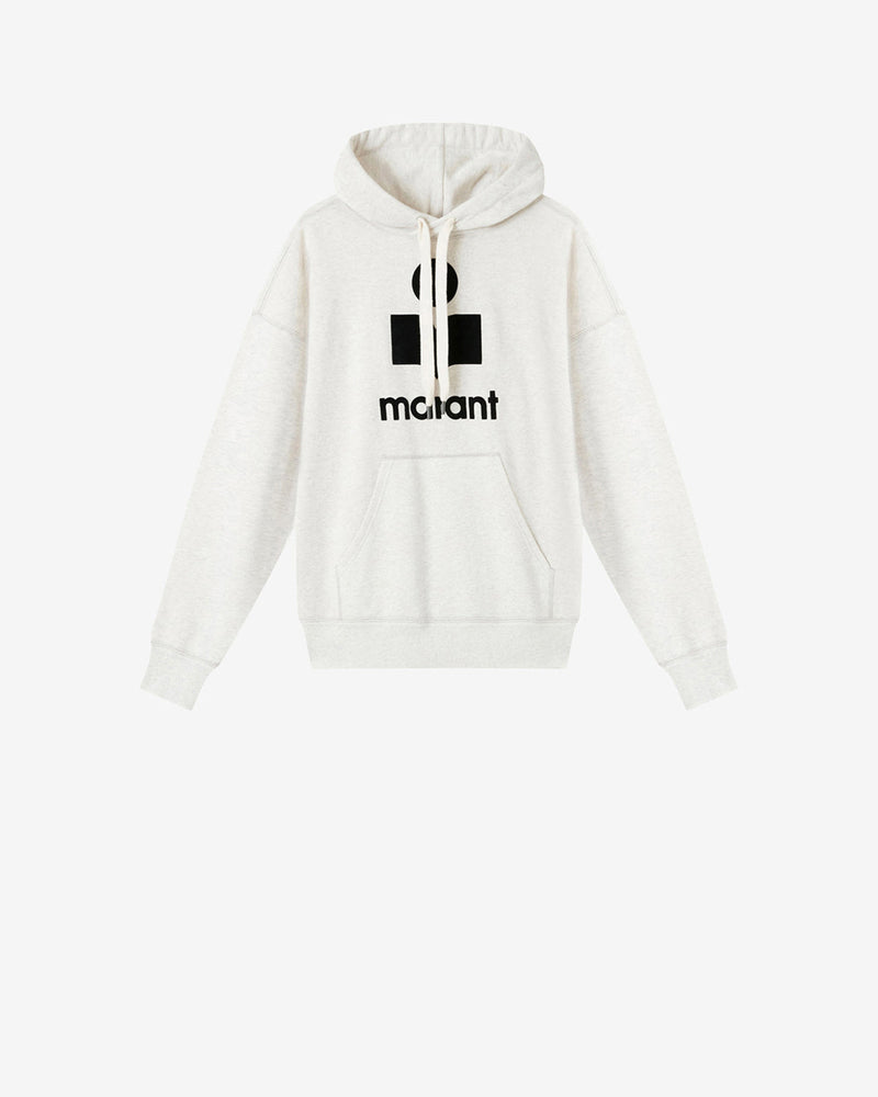 Chic Isabel Marant Etoile Mansel Women's Ecru Logo Hoodie Sweatshirt