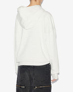 Chic Isabel Marant Etoile Mansel Women's Ecru Logo Hoodie Sweatshirt