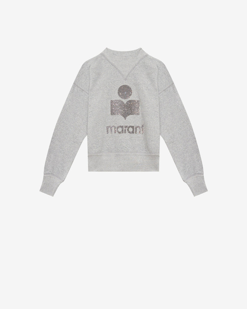 Etoile Moby Women's Relaxed Fit Cotton Sweatshirt with Sequined Marant Logo