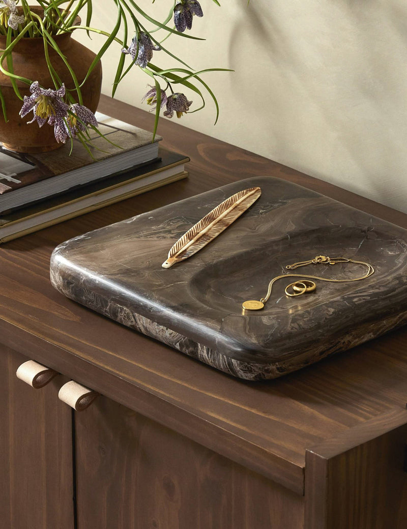 Bellett Minimalist Marble Catchall Tray for Jewelry and Accessories