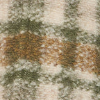 Chic Harveli Checkered Wool Blend Coat - Relaxed Fit, Shirt Collar, Patch Pockets