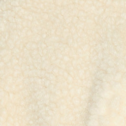 Chic Etoile Mackensy Ecru Shearling Style Coat with Zipper Closure