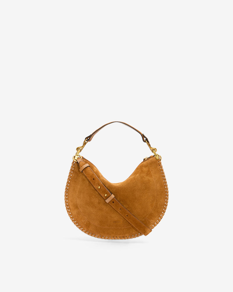 Isabel Marant Oskan Soft Braided Suede Calfskin Zip Crossbody Shoulder Bag