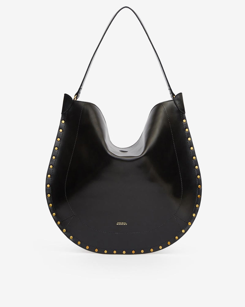Isabel Marant Oskan Hobo Soft Calfskin Leather Shoulder Bag with Studs