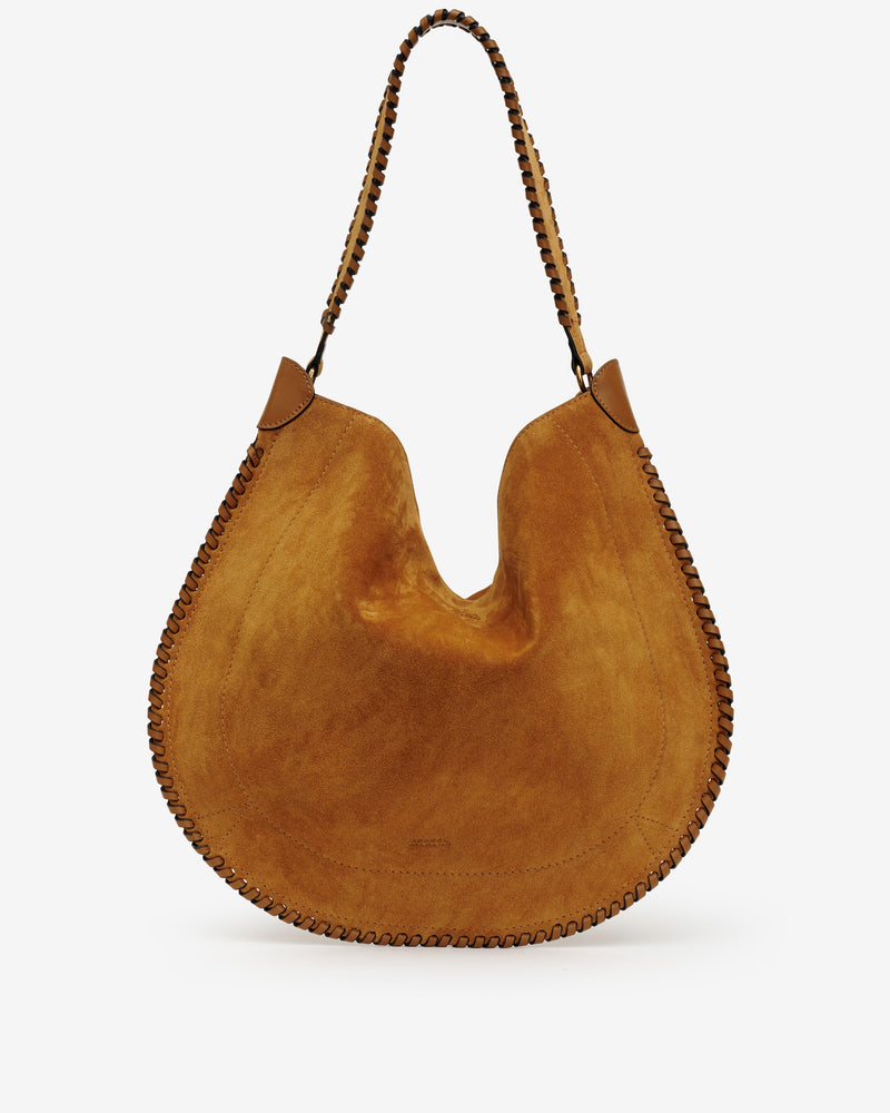 Isabel Marant Oskan Soft Hobo: Braided Suede Calfskin Leather Shoulder Bag