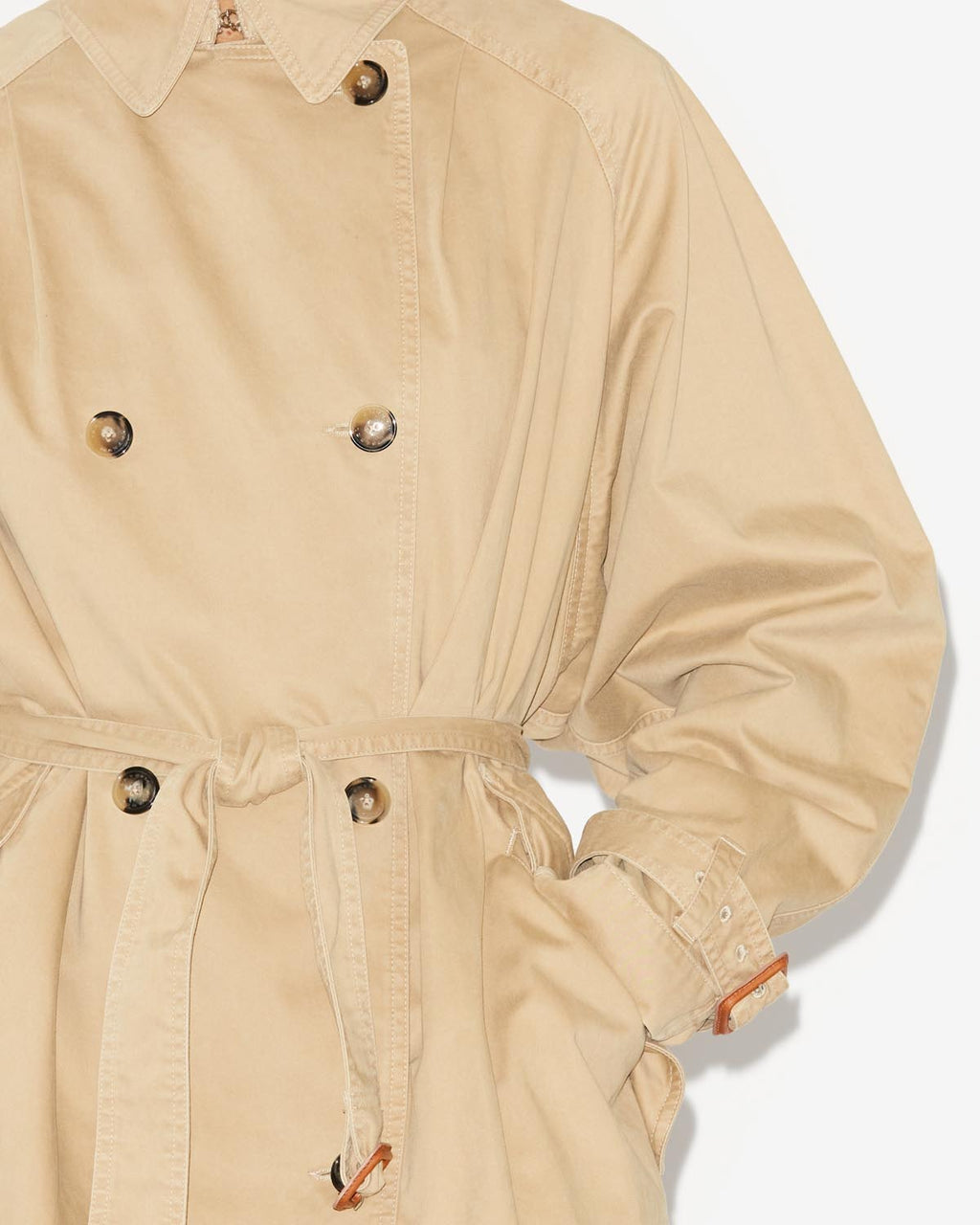 Chic Isabel Marant Edenna Cotton Short Coat Dress with Pockets & Buttons