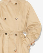 Chic Isabel Marant Edenna Cotton Short Coat Dress with Pockets & Buttons