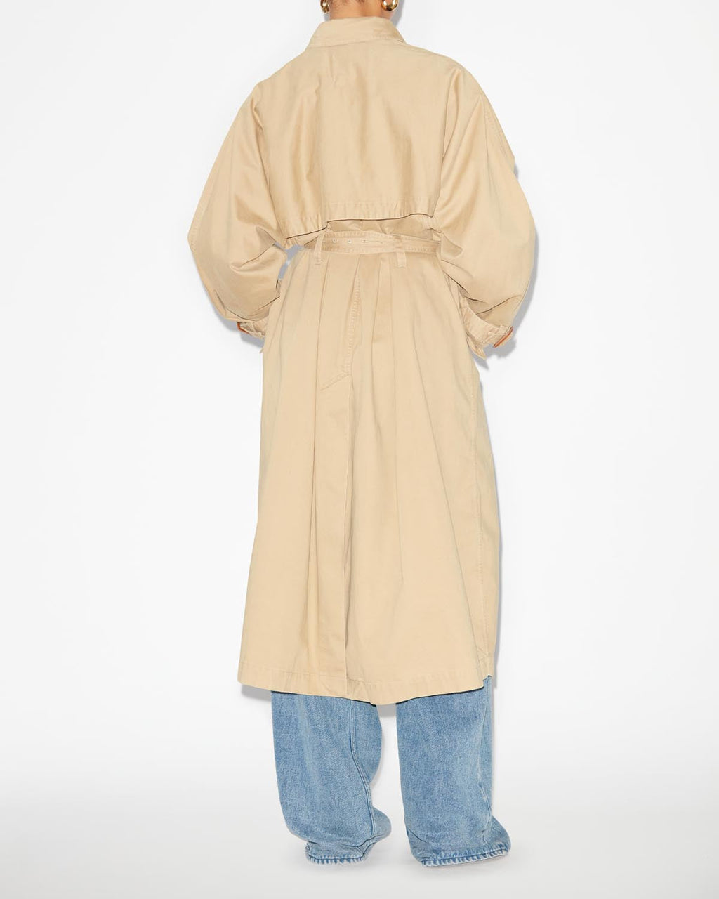 Chic Isabel Marant Edenna Cotton Short Coat Dress with Pockets & Buttons