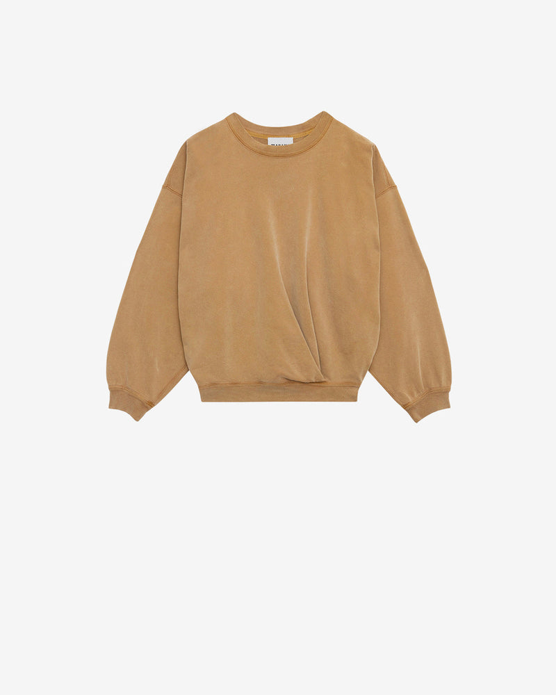 Etoile Sauria Draped Washed Cotton Women's Sweatshirt with Marant Logo