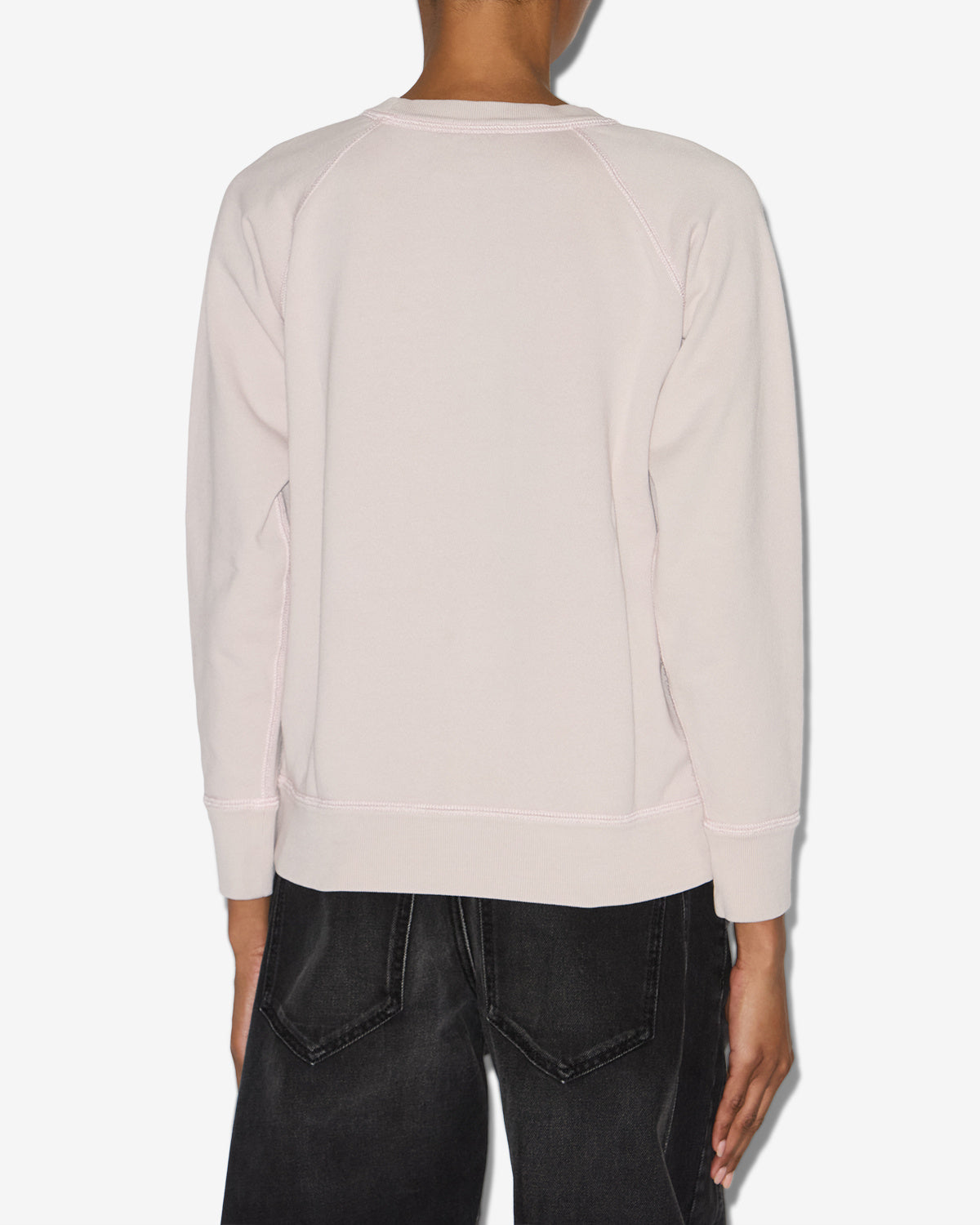 Chic Cotton MILLYNY Sweatshirt with Signature Logo, Relaxed Fit, Raglan Sleeves