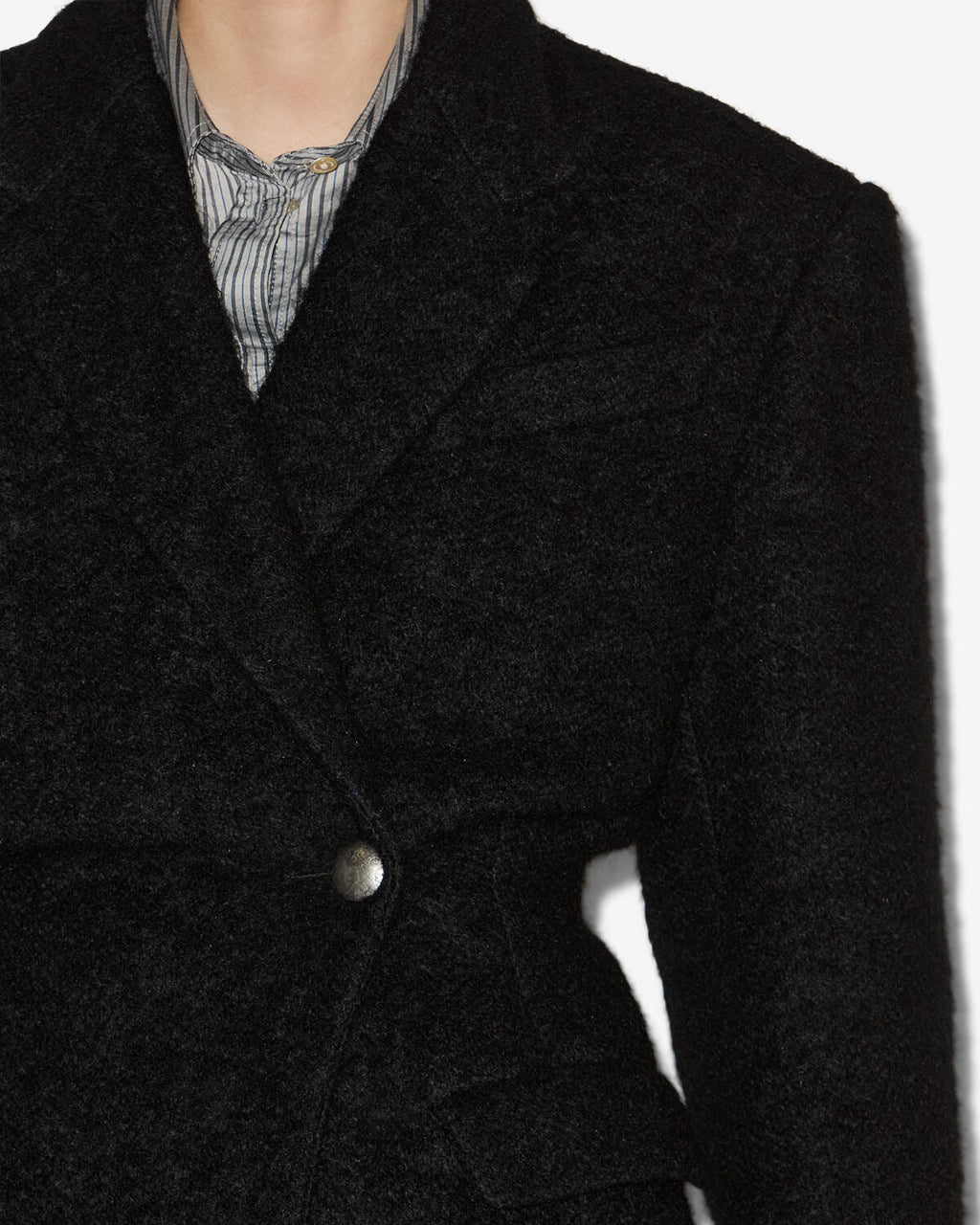 Chic Isabel Marant Gallie Short Brushed Wool Blend Coat for Women